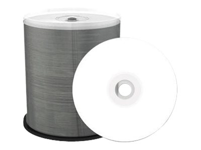 MediaRange Inkjet Fullsurface-Printable - 100 x DVD+R - 4.7 GB 16x - weiss - mit Tintenstrahldrucker bedruckbare Oberflche - Sp
