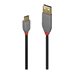 Lindy Anthra Line - USB-Kabel - 24 pin USB-C (M) zu USB Typ A (M) - USB 2.0 - 1 m - rund