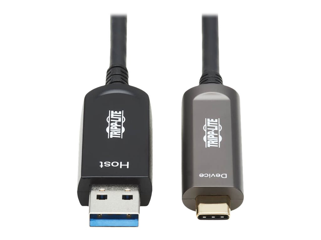 Tripp Lite USB-A to USB C Active Optical Cable Backward Compatible M/M 15M - USB-Kabel - USB (M) zu 24 pin USB-C (M) - USB 3.2 G