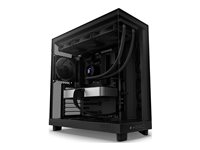 NZXT H series H6 Flow - Mid tower - ATX - Seitenteil mit Fenster (gehrtetes Glas) - keine Spannungsversorgung - mattschwarz