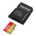 SanDisk Extreme - Flash-Speicherkarte (microSDXC-an-SD-Adapter inbegriffen) - 128 GB - A2 / Video Class V30 / UHS-I U3 / Class10