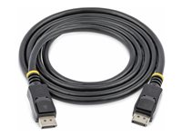 StarTech.com 50cm DisplayPort 1.2 Kabel mit Verriegelung (Stecker/Stecker) - DP 4k Audio- / Videokabel Kabel - Schwarz - Display