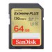 SanDisk Extreme PLUS - Flash-Speicherkarte - 64 GB - UHS-I U3 / Class10 - SDXC UHS-I