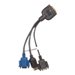 HPE - Video-/USB-/serielles Kabel im Set - SUV-Stecker, 36-polig (M) zu USB, DB-9, HD-15 (VGA) - fr ProLiant SL230s Gen8, SL250