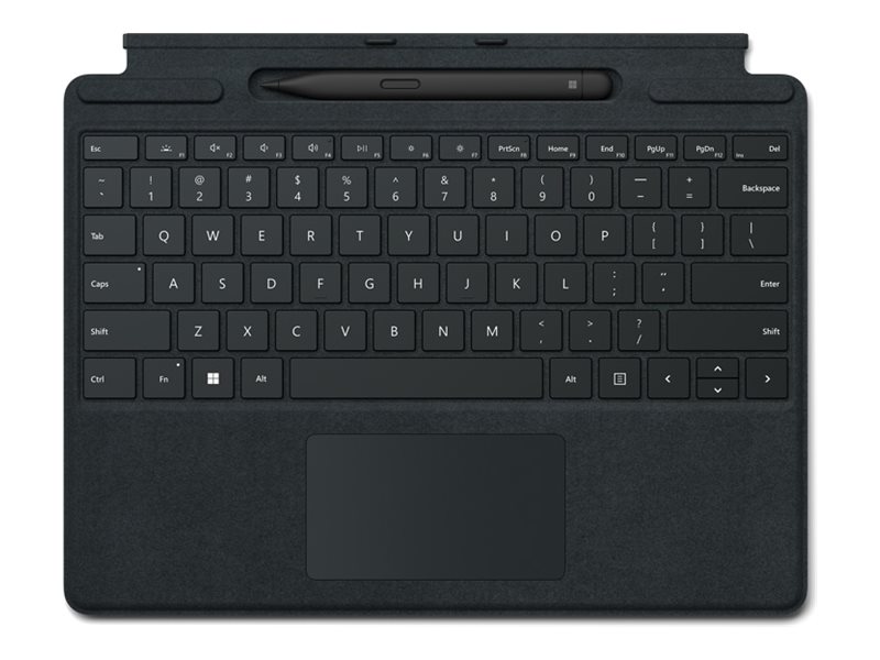 Microsoft Surface Pro Signature Keyboard - Tastatur - mit Beschleunigungsmesser, Trackpad, Surface Slim Pen 2 Ablage- und Ladesc