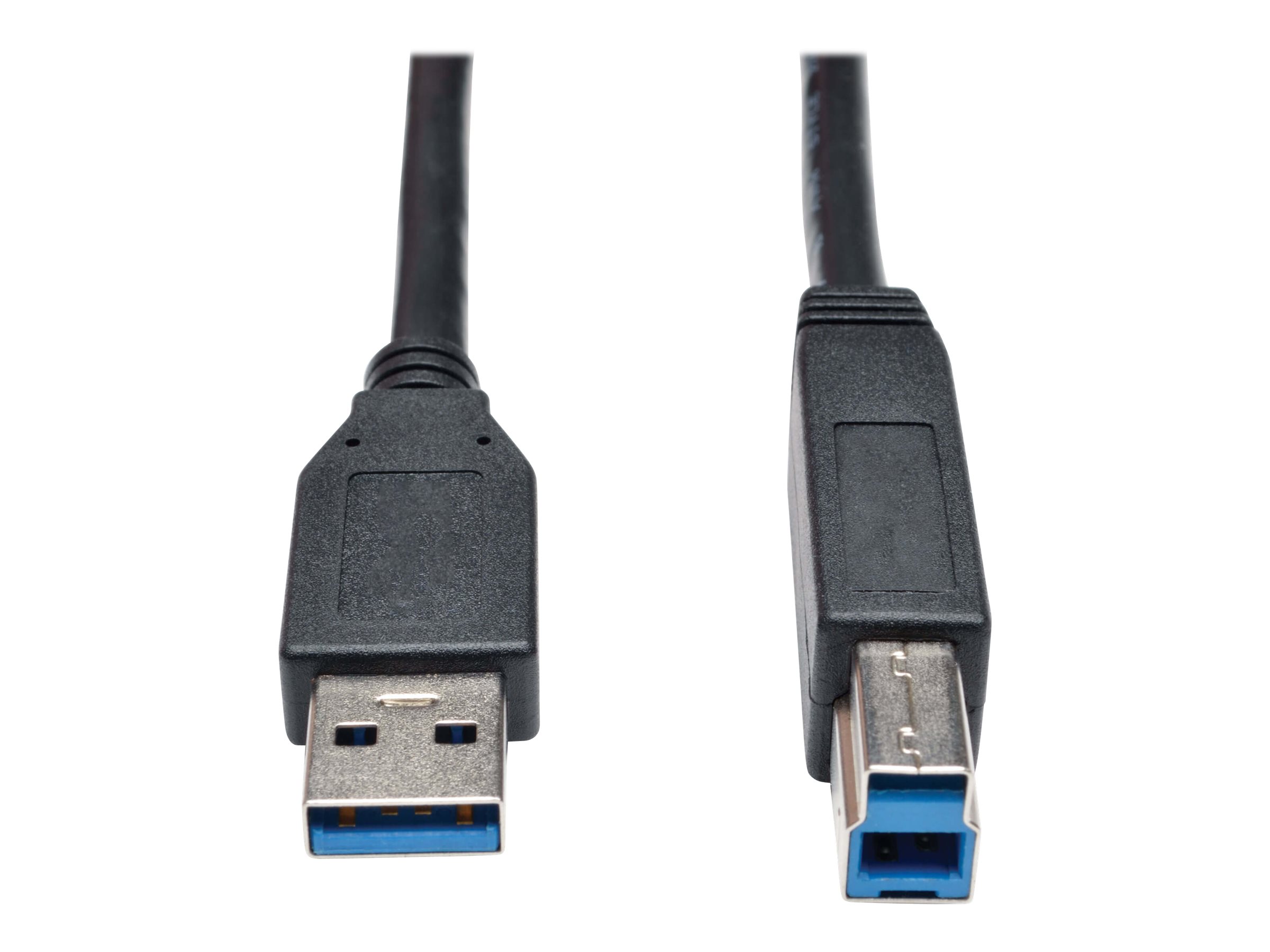 Eaton Tripp Lite Series USB 3.2 Gen 1 SuperSpeed Device Cable (A to B M/M) Black, 3 ft. (0.91 m) - USB-Kabel - USB Type B (M) zu