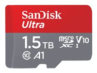 SanDisk Ultra - Flash-Speicherkarte (microSDXC-an-SD-Adapter inbegriffen) - 1.5 TB - A1 / UHS Class 1 / Class10 - microSDXC UHS-