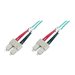 DIGITUS - Patch-Kabel - SC multi-mode (M) zu SC multi-mode (M) - 10 m - Glasfaser - 50/125 Mikrometer