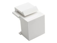 Eaton Tripp Lite Series Snap-In Blank Keystone Jack Insert - Modulare Eingabe (leer) - weiß - 1 Anschluss - TAA-konform (Packun