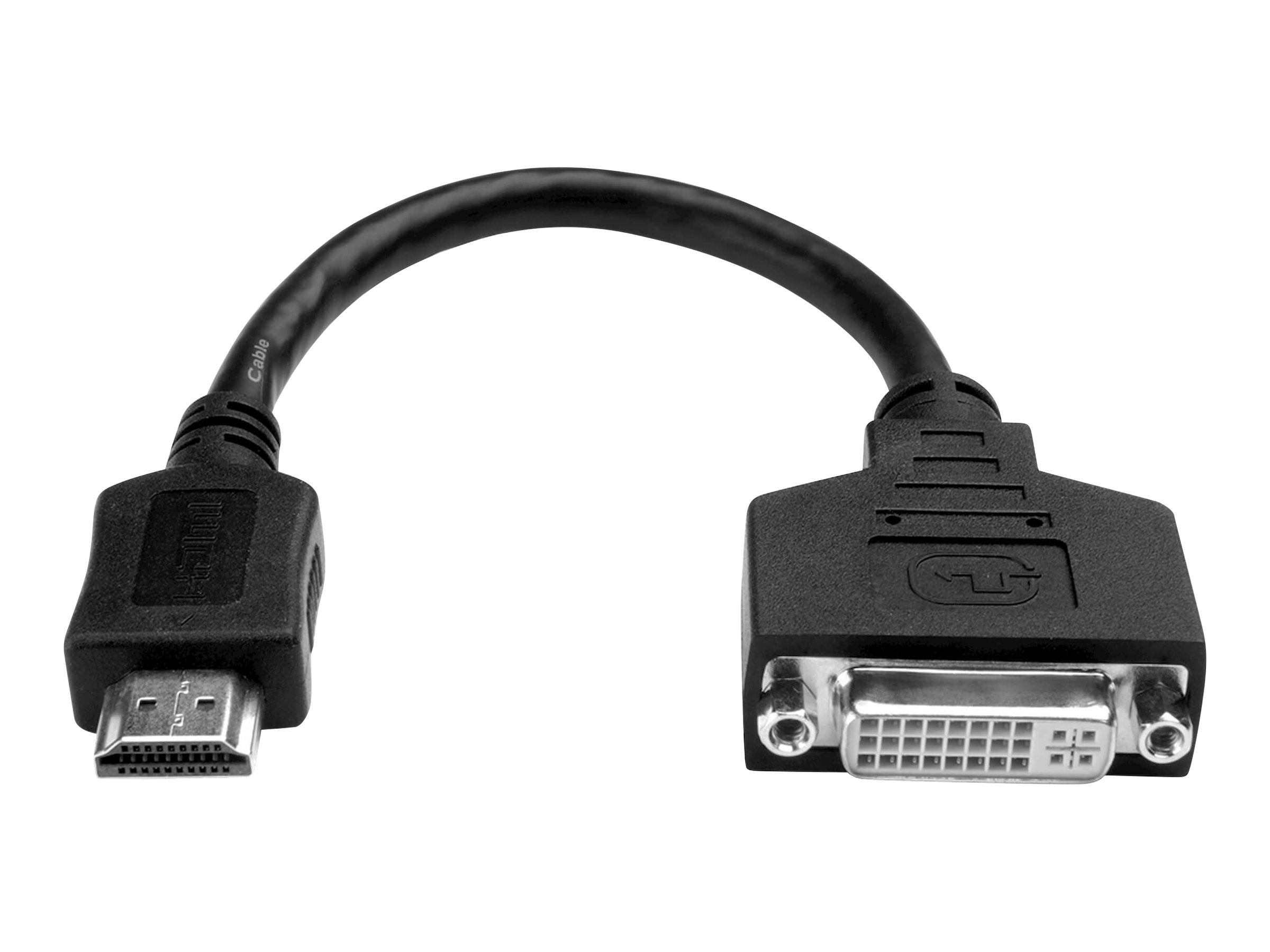 Eaton Tripp Lite Series HDMI to DVI Adapter Video Converter (HDMI-M to DVI-D F), 8-in. (20.32 cm) - Videoadapter - HDMI mnnlich