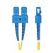 StarTech.com 2m (6.6ft) SC to SC (UPC) OS2 Single Mode Duplex Fiber Optic Cable, 9/125m, Laser Optimized, 40G/100G Zipcord, Ben