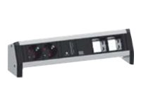 Bachmann DESK 1 - Steckdosenleiste - Wechselstrom 230 V - Eingabe, Eingang GST18 - Ausgangsanschlsse: 2 (USB, GST18) - Schweiz