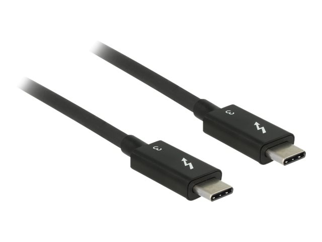 Delock - Thunderbolt-Kabel - 24 pin USB-C (M) zu 24 pin USB-C (M) - USB 3.1 Gen 2 / Thunderbolt 3 / DisplayPort 1.2a - 20 V - 5 