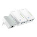 TP-Link TL-WPA4220T KIT AV500 Powerline Universal WiFi Range Extender, 2 Ethernet Ports, Network Kit - Powerline Adapterkit Home