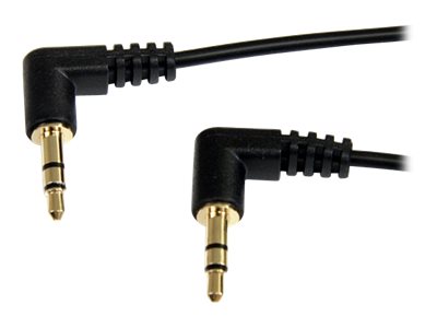 StarTech.com 30cm 3,5mm Klinke Audiokabel rechts gewinkelt - Stecker/Stecker - Klinkenkabel - Audiokabel - mini-phone stereo 3.5