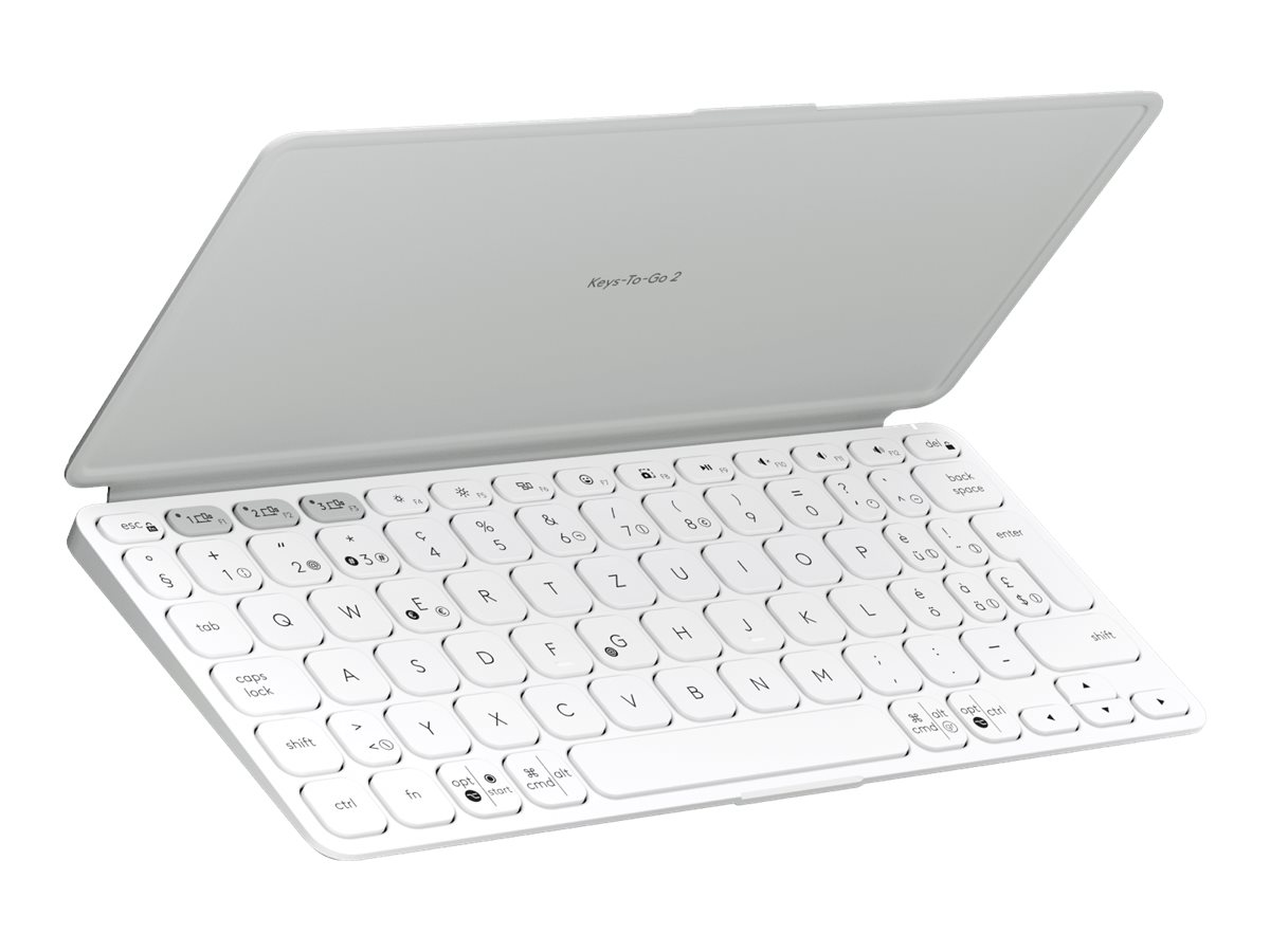Logitech Keys-To-Go 2 - Tastatur - built-in cover - kabellos - Bluetooth LE - QWERTZ