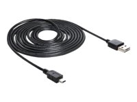 Delock EASY-USB - USB-Kabel - Mini-USB, Typ B (M) zu USB (M) - 3 m - Schwarz