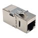 Eaton Tripp Lite Series Cat6 Straight Through Modular Shielded In Line Coupler RJ45 F/F - Modulare Eingabe - CAT 6 - RJ-45 - Sil