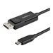 StarTech.com 6ft (2m) USB C to DisplayPort 1.2 Cable 4K 60Hz, Bidirectional DP to USB-C or USB-C to DP Reversible Video Adapter 