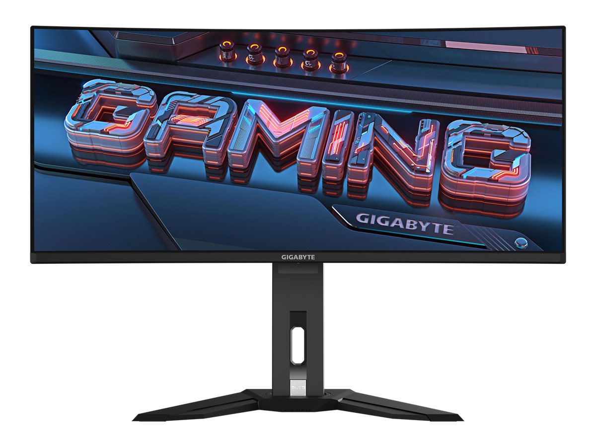 Gigabyte MO34WQC - OLED-Monitor - Gaming - gebogen - 86.4 cm (34