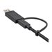 StarTech.com 1m USB-C Kabel mit USB-A Adapter Dongle - Hybrid 2-in-1 USB-C Kabel mit USB-A - USB-C auf USB-C (10Gbit/s - 100W PD