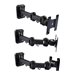 Lindy LCD Multi Joint Wall Bracket - Befestigungskit (Wandbefestigung, 3 Gelenkarme) - fr LCD-Display - Schwarz