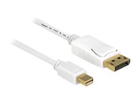 Delock - DisplayPort-Kabel - DisplayPort (M) zu Mini DisplayPort (M) - 5 m - weiss