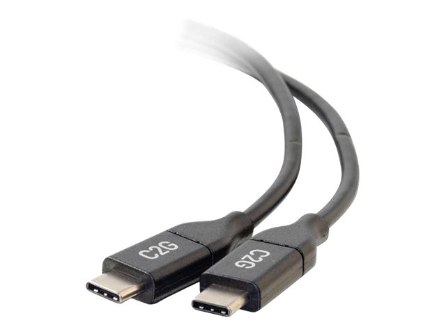 C2G 1.8m (6ft) USB C Cable - USB 2.0 (5A) - M/M USB Type C Cable - Black - USB-Kabel - 24 pin USB-C (M) zu 24 pin USB-C (M)