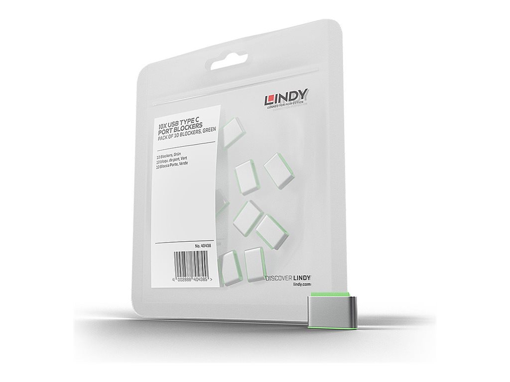 Lindy - Schloss fr USB-C-Port - grn (Packung mit 10)