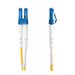 StarTech.com 2m (6.6ft) LC to LC (UPC) OS2 Single Mode Duplex Fiber Optic Cable, 9/125m, Laser Optimized, 10G, Bend Insensitive