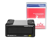 Overland-Tandberg RDX QuikStor - Laufwerk - RDX Kartusche - SuperSpeed USB 3.0 - extern - Schwarz