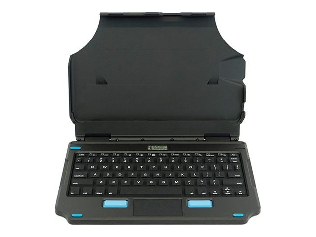 Gamber-Johnson 2-in-1 - Tastatur und Foliohlle (Hlle) - aufsetzbar - mit Touchpad, Maustasten - POGO pin - QWERTY