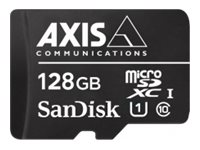 AXIS Surveillance - Flash-Speicherkarte (microSDXC-an-SD-Adapter inbegriffen) - 128 GB - UHS-I U1 / Class10 - microSDXC - Schwar