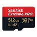 SanDisk Extreme Pro - Flash-Speicherkarte (microSDXC-an-SD-Adapter inbegriffen) - 512 GB - A2 / Video Class V30 / UHS-I U3 / Cla