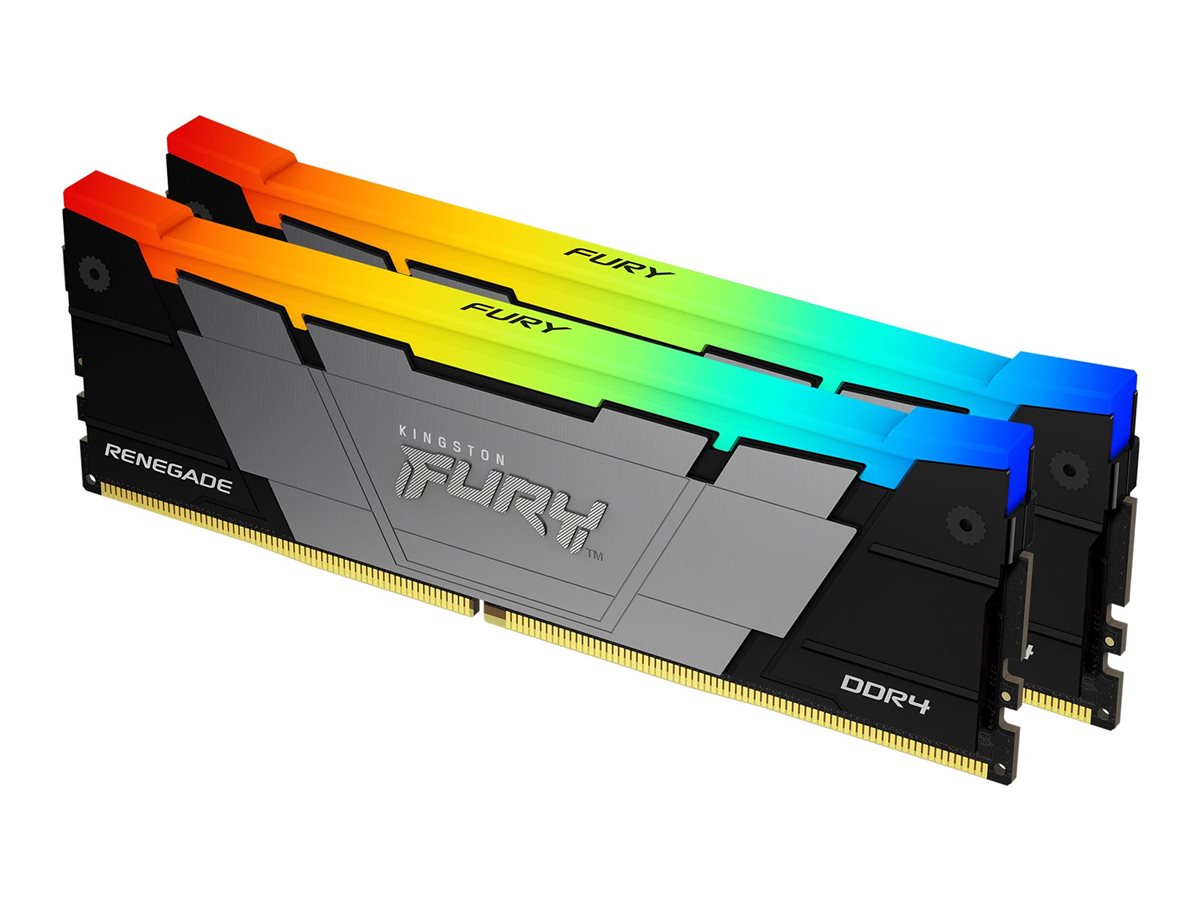 Kingston FURY Renegade RGB - DDR5 - Kit - 64 GB: 2 x 32 GB - DIMM 288-PIN - 6400 MHz / PC5-51200