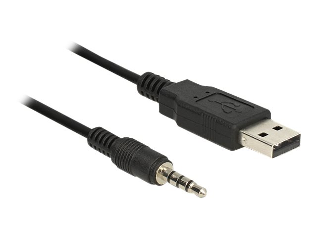 DeLock Cable USB TTL male > 3.5 mm 4 pin stereo jack male 1.8 m (5 V) - Serieller Adapter - USB - Seriell