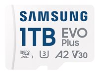 Samsung EVO Plus MB-MC1T0SA - Flash-Speicherkarte (microSDXC-an-SD-Adapter inbegriffen) - 1 TB - A2 / Video Class V30 / UHS-I U3