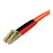 StarTech.com 3m Fiber Optic Cable - Multimode Duplex 50/125 - LSZH - LC/LC - OM2 - LC to LC Fiber Patch Cable