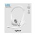 Logitech H390 - Headset - On-Ear - kabelgebunden - USB-A - Off-White