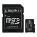 Kingston Canvas Select Plus - Flash-Speicherkarte (microSDXC-an-SD-Adapter inbegriffen) - 128 GB - A1 / Video Class V10 / UHS Cl