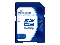 MediaRange - Flash-Speicherkarte - 8 GB - Class 10 - SDHC - Blau