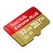 SanDisk Extreme PLUS - Flash-Speicherkarte (microSDHC/SD-Adapter inbegriffen) - 32 GB - A1 / Video Class V30 / UHS-I U3 - microS