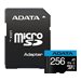 ADATA Premier - Flash-Speicherkarte (microSDXC-an-SD-Adapter inbegriffen) - 256 GB - Video Class V10 / UHS-I U1 / Class10 - micr