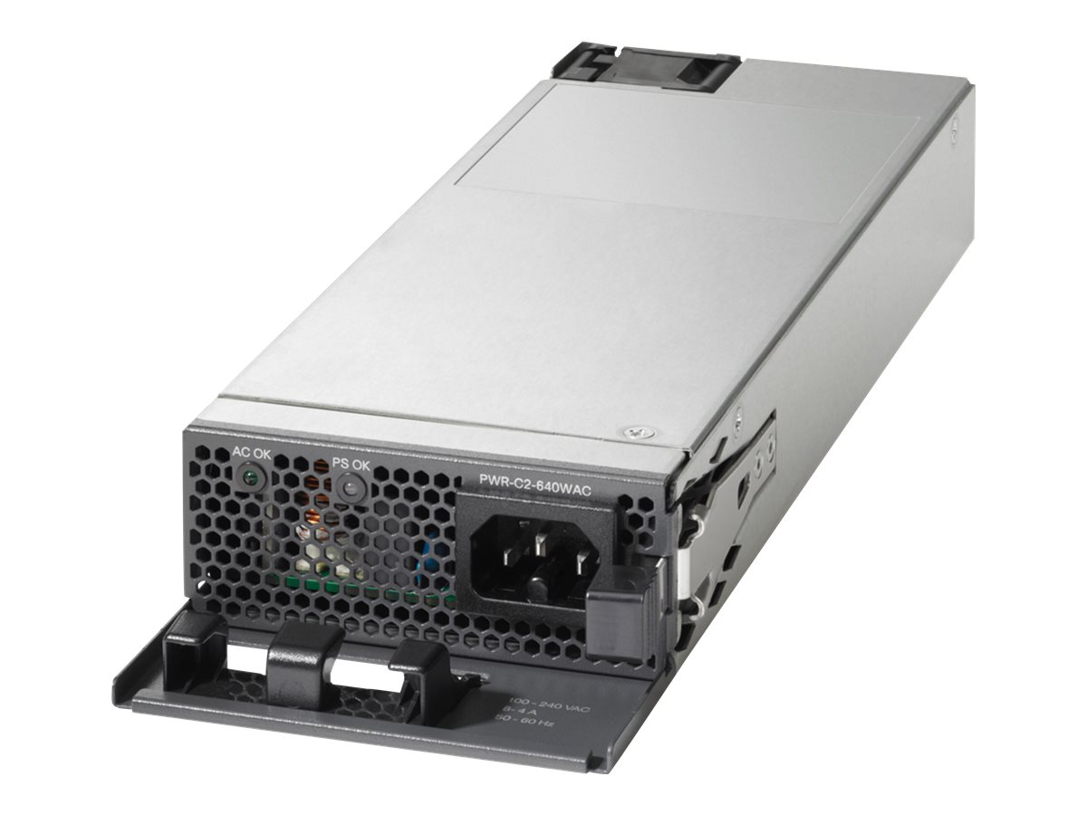 Cisco - Netzteil (Plug-In-Modul) - Wechselstrom 100-240 V - 640 Watt - FRU - fr Catalyst 2960XR-24PD-I, 2960XR-24PS-I, 2960XR-4