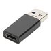 DIGITUS - USB-Adapter - 24 pin USB-C (W) zu USB (M) - USB 3.0 - 3 A - Schwarz