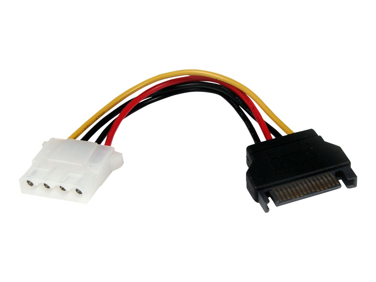 StarTech.com 15cm SATA auf LP4 Stromadapter - Bu/St - Netzteil - SATA-Stromstecker (M) zu interne Stromversorgung, 4-polig (W) -