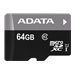 ADATA Premier - Flash-Speicherkarte (microSDXC-an-SD-Adapter inbegriffen) - 64 GB - UHS Class 1 / Class10 - microSDXC UHS-I - f