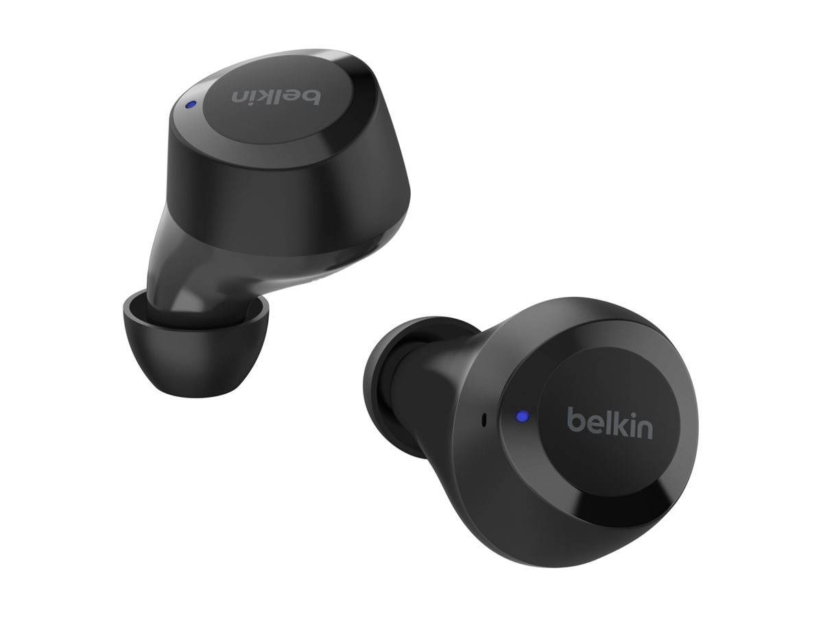 Belkin SoundForm Bolt - True Wireless-Kopfhrer mit Mikrofon - im Ohr - Bluetooth - Schwarz - fr Apple iPhone 14, 14 Plus, 14 P