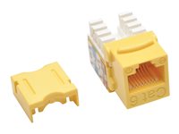 Eaton Tripp Lite Series Cat6/Cat5e 110 Punch Down Keystone Jack - Modulare Eingabe - CAT 6 - RJ-45 - Gelb