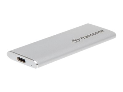 Transcend ESD260C - SSD - 1 TB - extern (tragbar) - USB 3.1 Gen 2 - Silber